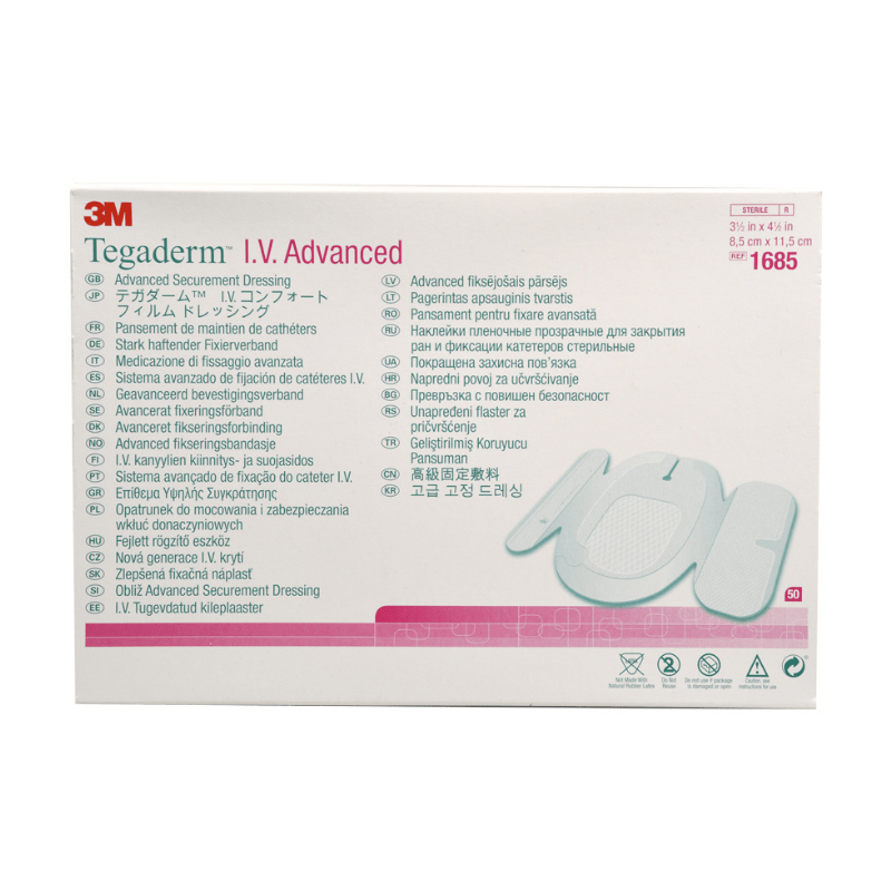 Tegaderm Advanced keskuslaskimokatetrin suojasidos