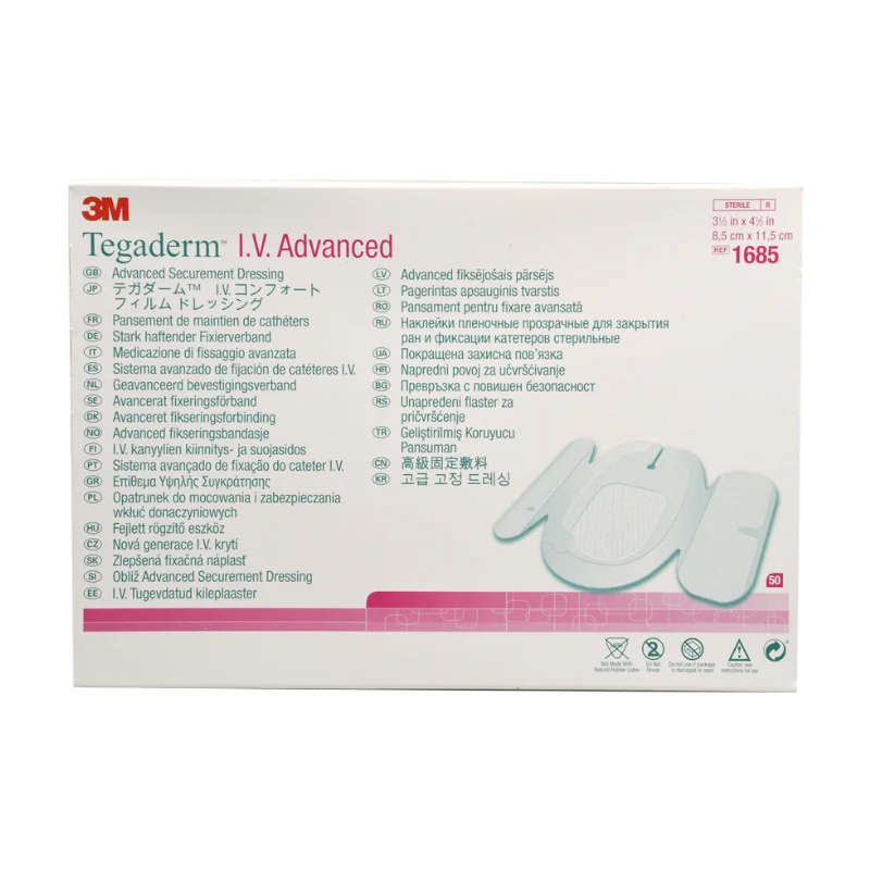Tegaderm Advanced keskuslaskimokatetrin suojasidos