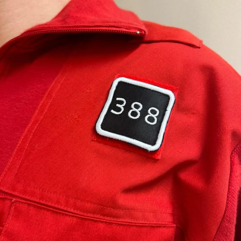 Brodeerattu velcrokiinnikkeinen vakanssinumero 3kpl