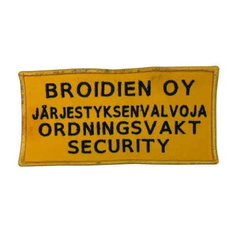Järjestyksenvalvoja rintakyltti - PRO - Image 2