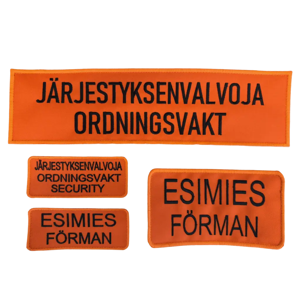 Järjestyksenvalvoja esimies tunnuspaketti