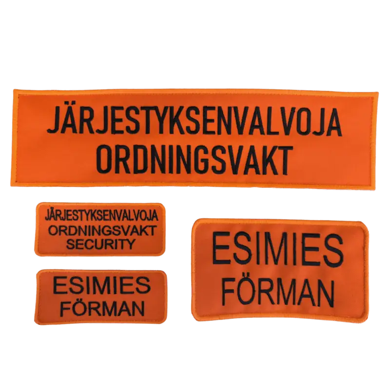 Järjestyksenvalvoja esimies tunnuspaketti