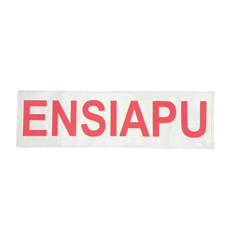 ENSIAPU Heijastinselkäkyltti